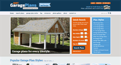 Desktop Screenshot of justgarageplans.com